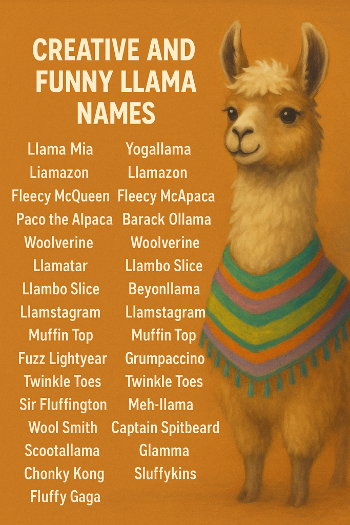 1000+ Creative and Funny Llama Names