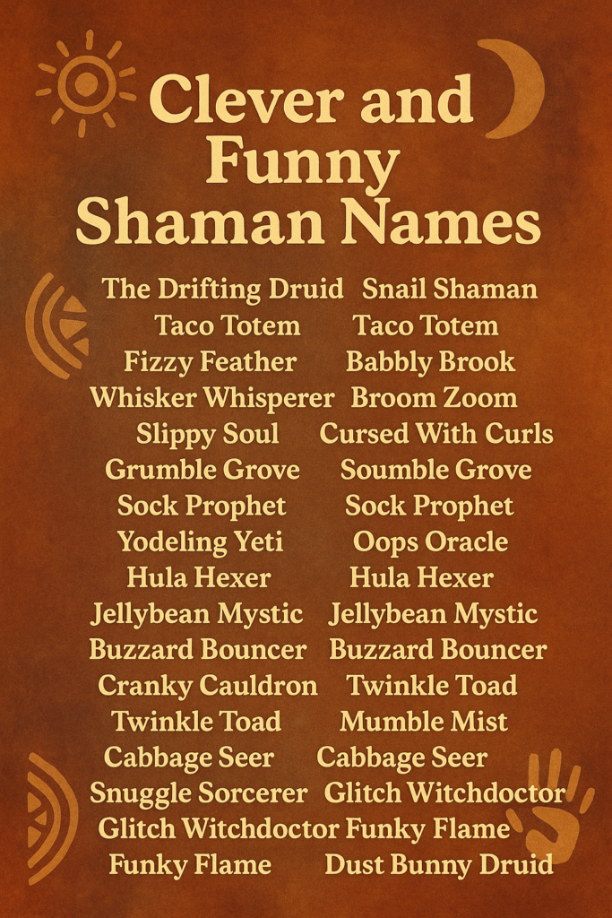 1000+ Clever and Funny Shaman Names