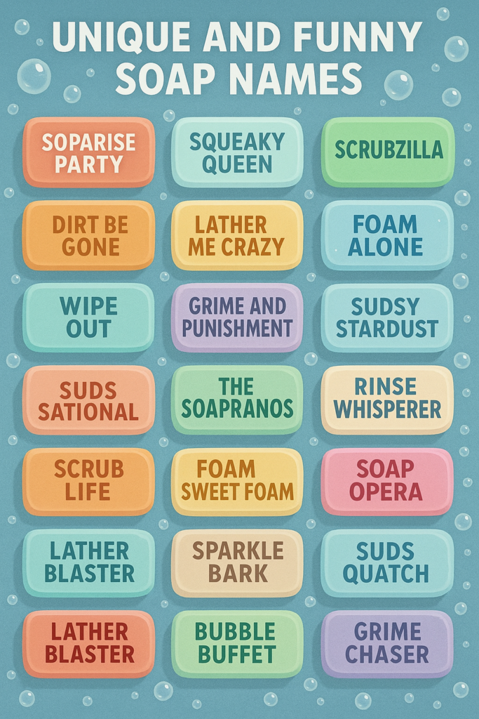 1000+ Unique and Funny Soap Names