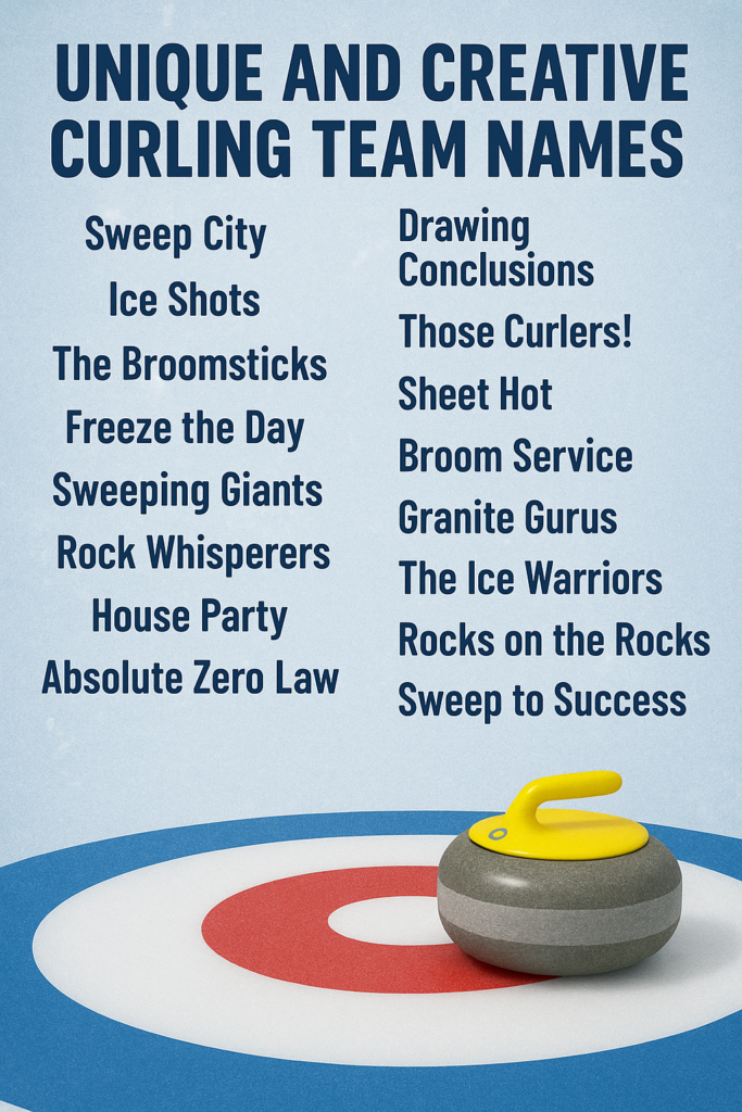 1100+ Unique and Funny Curling Team Names 