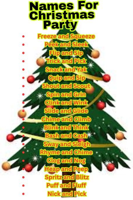 1000+ Sweater Shenanigans Funny Names For Christmas Party
