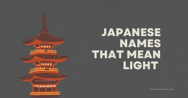 Japanese Names That Mean Light