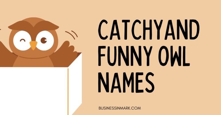 Catchy and Funny Owl Names