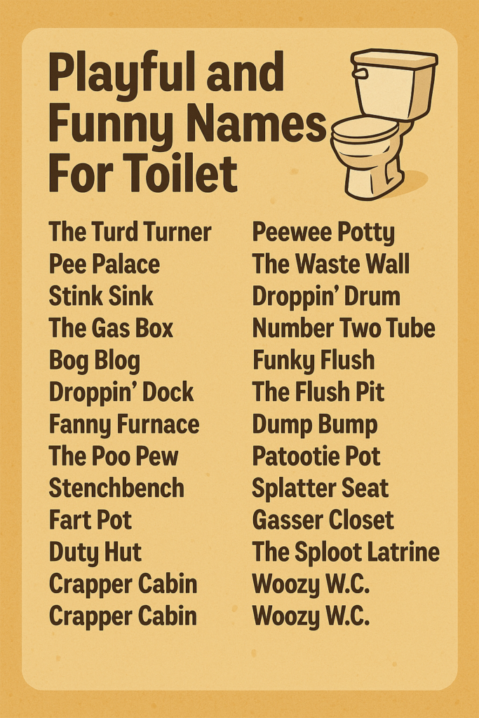 1000+ Playful and Funny Names For Toile