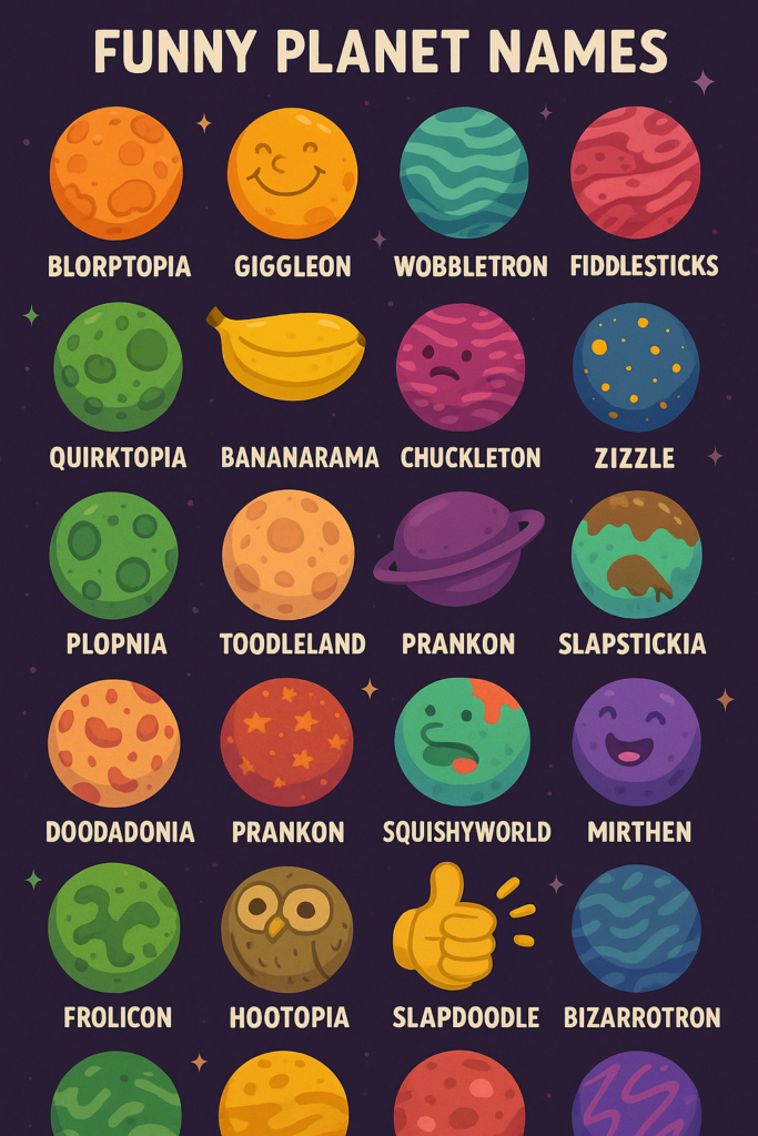 1000+ Unique and Funny Planet Names