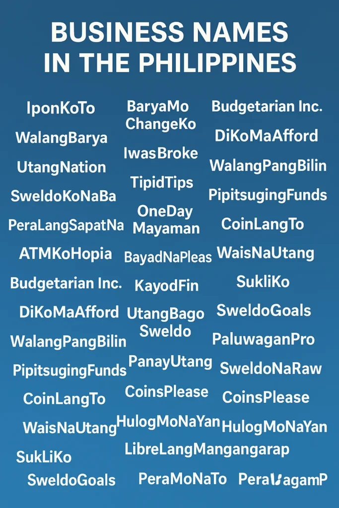 1000+ Funny Business Names In The Philippines